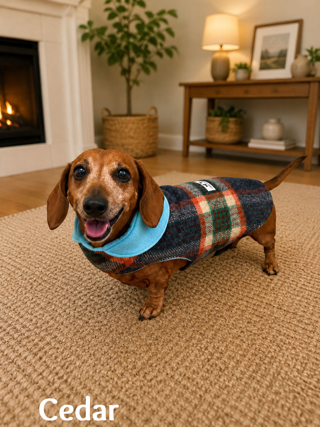 Pure Wool Coat Cedar