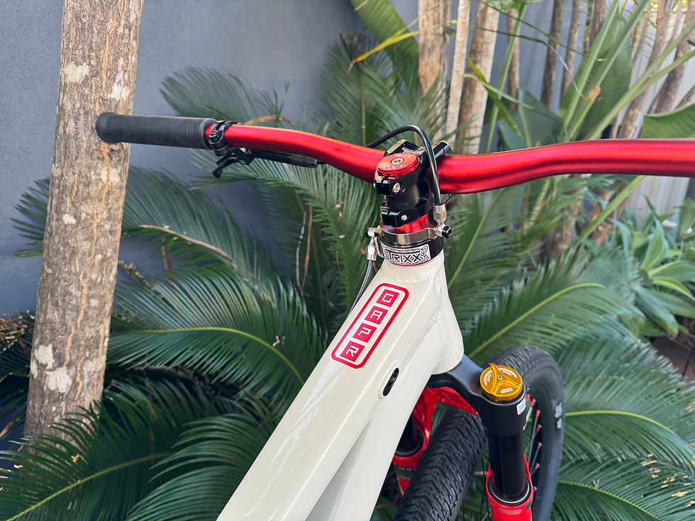 Thumbnail: S3 Bomber DJ Hydro Gyro bike front handlebar close-up
