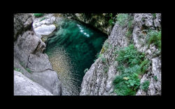 Vasque avant la cascade de 40m