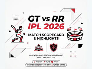 GT vs RR Today Match