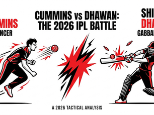 Pat Cummins vs Shikhar Dhawan 