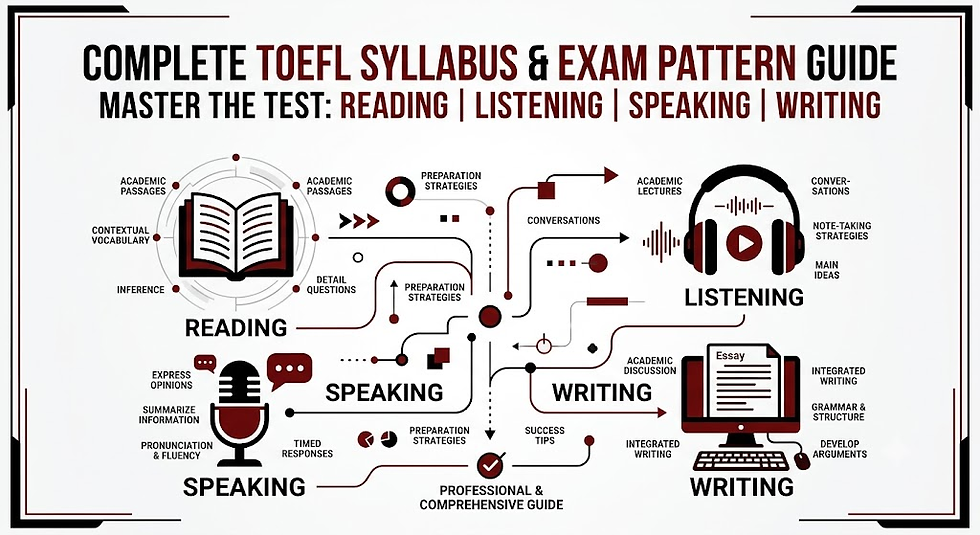 TOEFL Exam Syllabus 2026 Guide