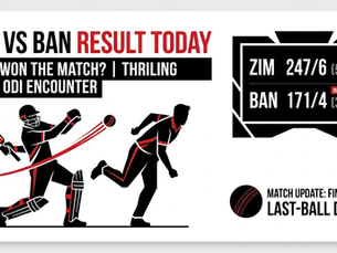 ZIM vs BAN Result Today