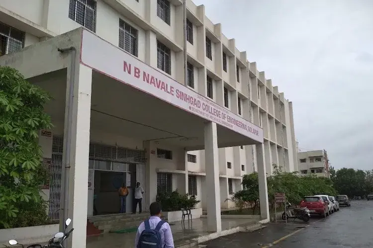 Main academic entrance of Navale Sinhgad Solapur