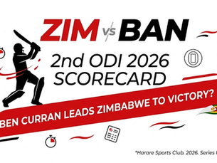 ZIM vs BAN 2nd ODI 2026 Scorecard