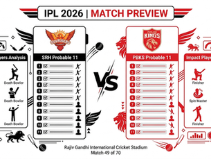 SRH vs PBKS Playing 11