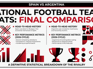 Spain vs Argentina National Football Team Stats