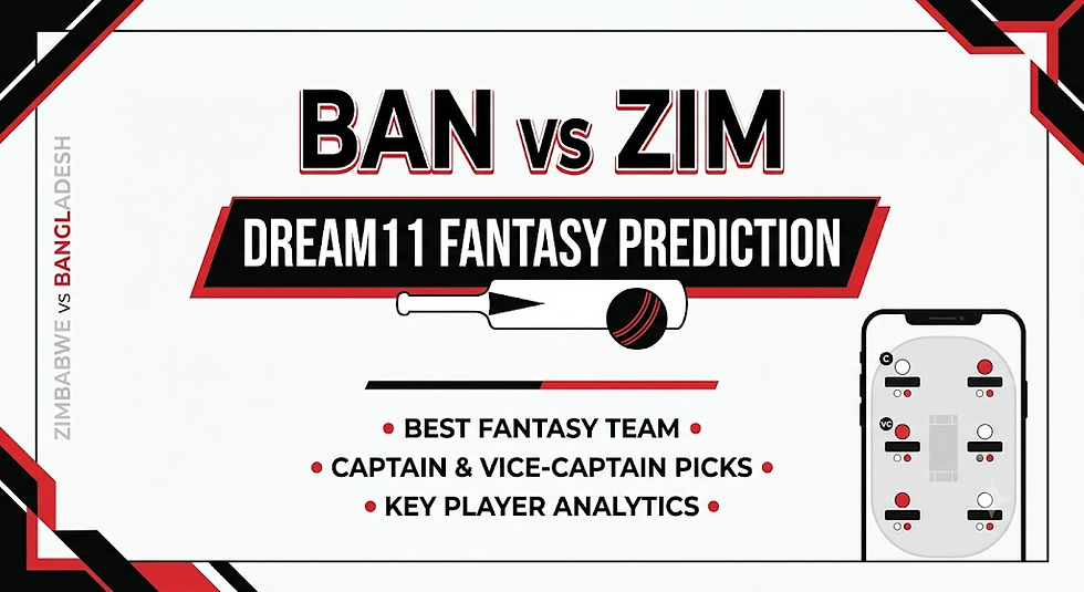 BAN vs ZIM Dream11 Prediction