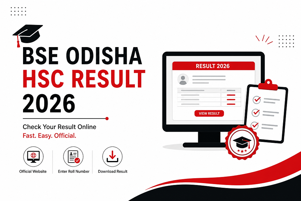 BSE Odisha HSC Result 2026