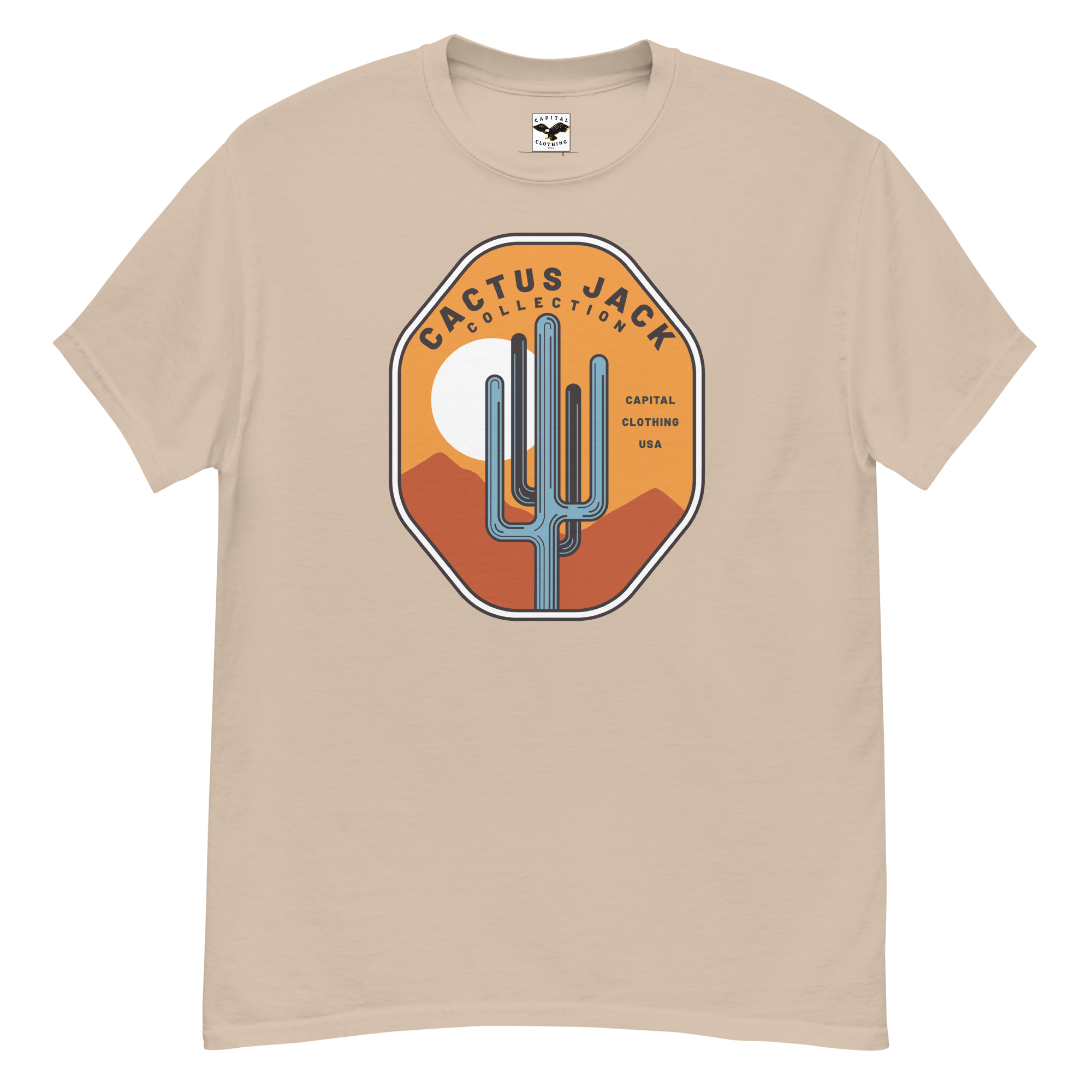 Capital Clothing USA Cactus Jack Collection Men's Vintage T-Shirt | Cactus Arms