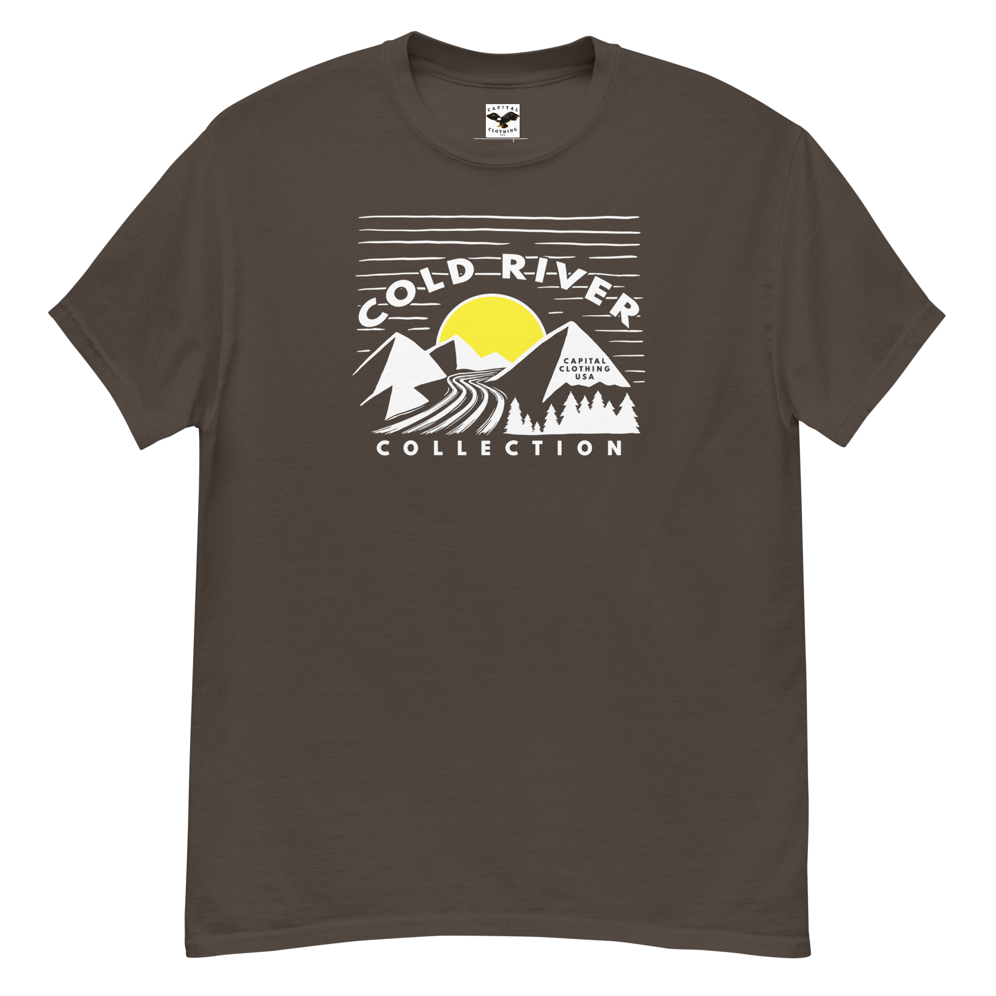 Capital Clothing USA Cold River Collection Men's Vintage T-Shirt | River Wind