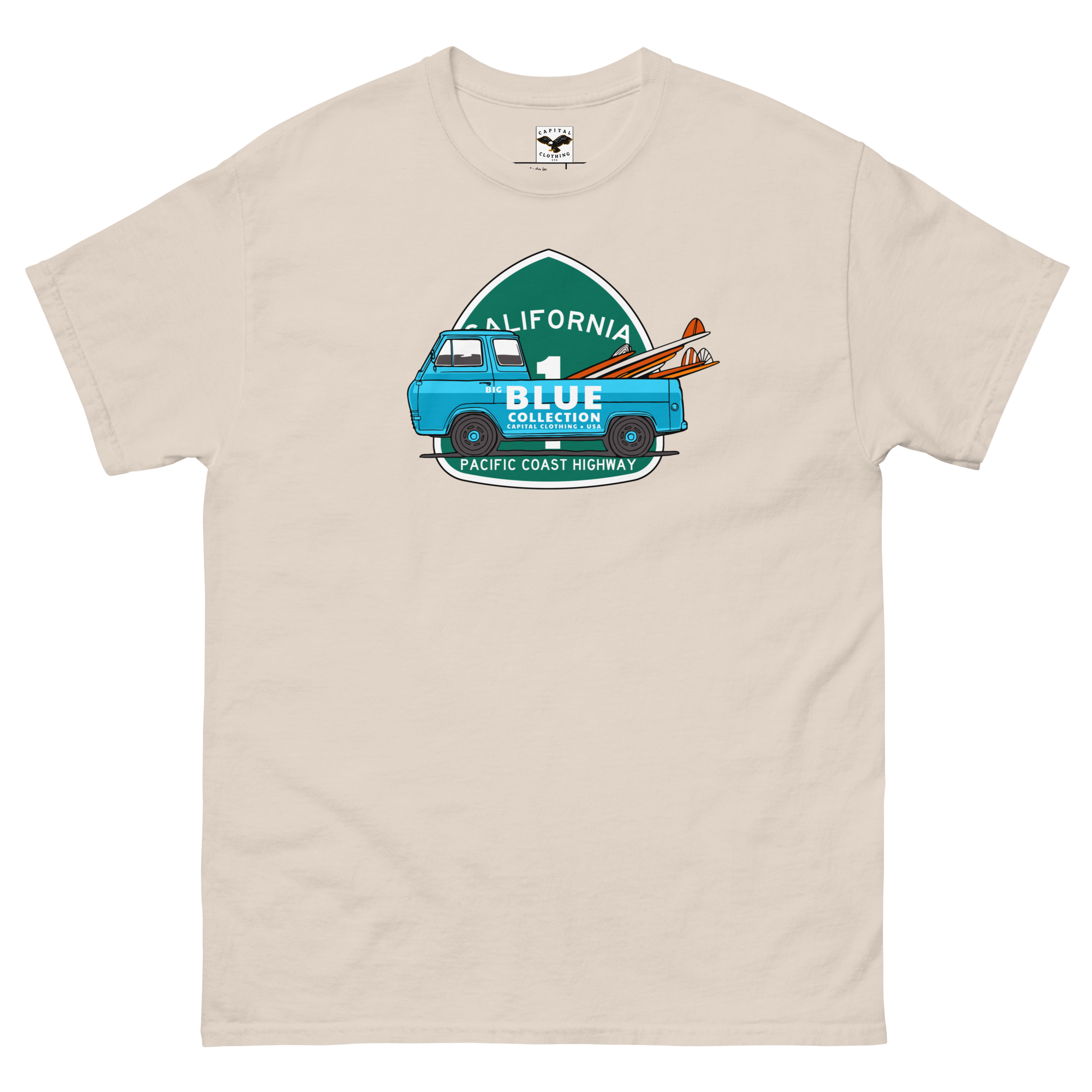 Capital Clothing USA Big Blue Collection Men's Vintage T-Shirt | 60s Surf Van
