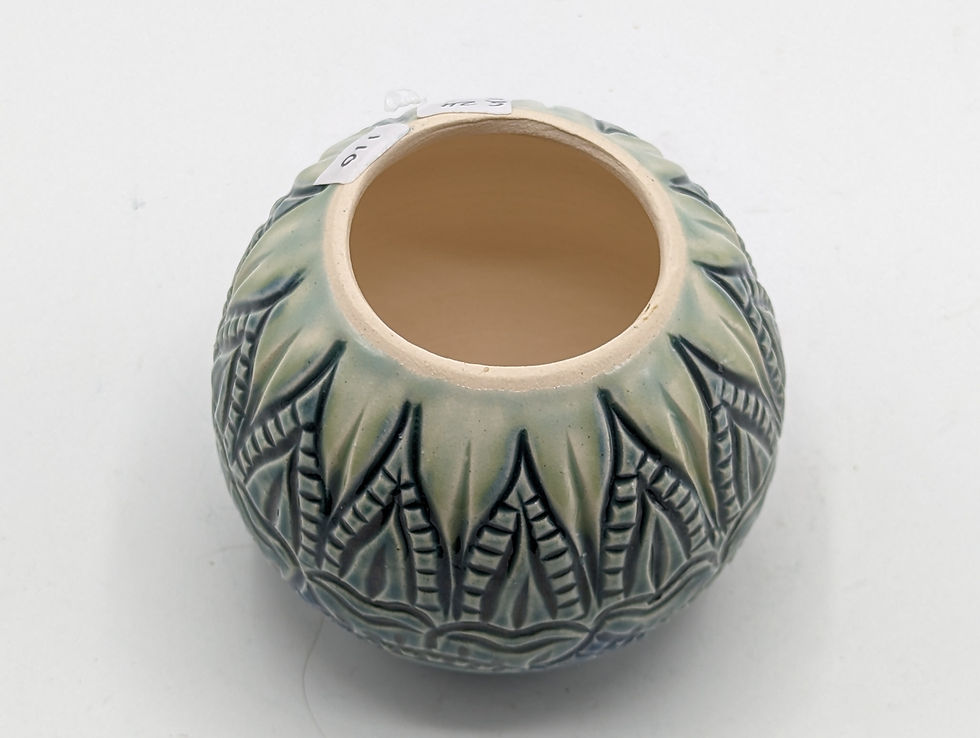 Thumbnail: Hand Thrown Pottery, Small Mandala ornament
