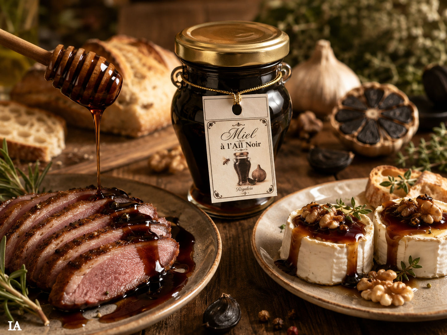Miel à l'ail noir (en pot de 250g ou recharge thermo-soudée)