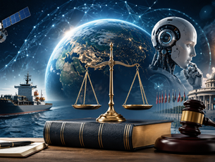 Manoj Ambat discussing future laws, AI regulation, maritime law, and space governance under the Ambat Legal Insight initiative.