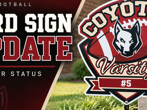Update on Heritage High Football Pre-ordered Decals and Yard Signs