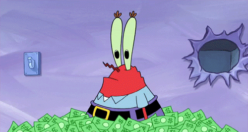 Mr. Krabs Money.gif
