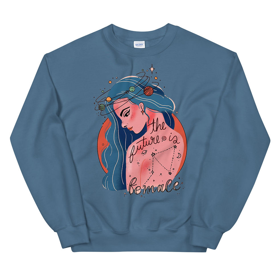 Thumbnail: The Future Is Female Feminist Sweater Sweatshirt Gift Self Love