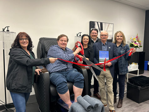 CS Pedicures Ribbon Cutting And Welcome Plaque Presentation