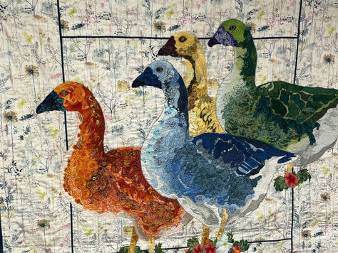 Quilting Artwork On Display At Library