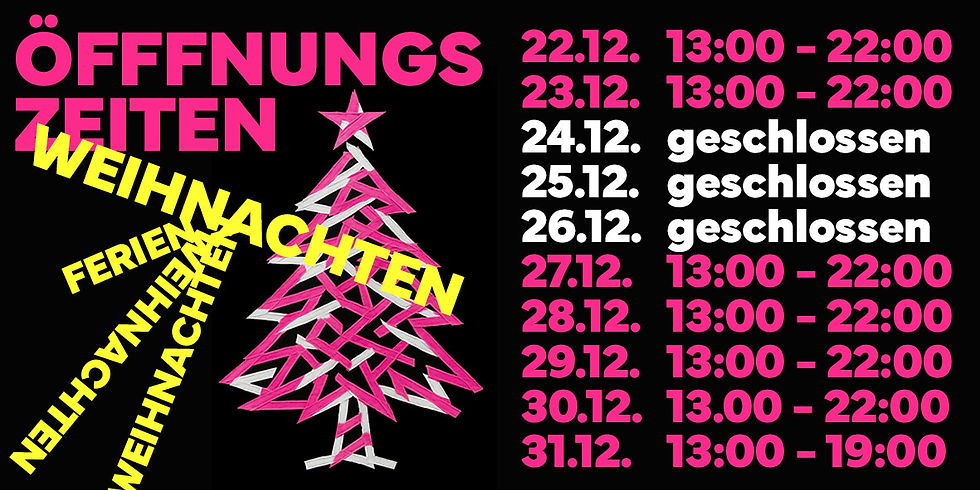 Öffnungszeiten Weihnachten