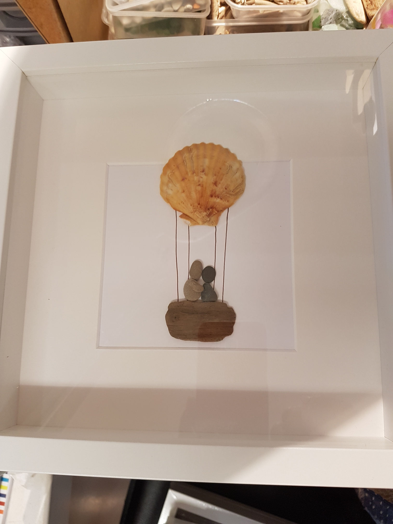 Ballooning pebble art