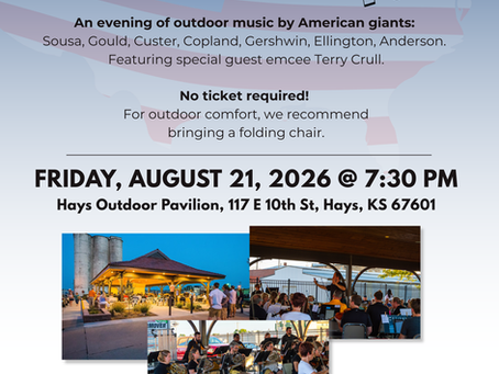 Hays Symphony to open 113th Season with free outdoor concert "An American Tribute"