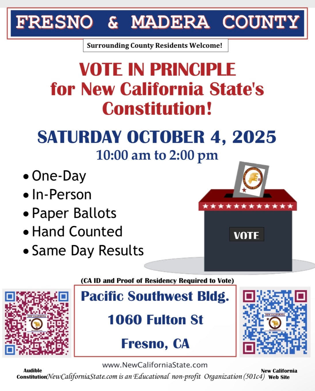 Madera County Elections | New California State