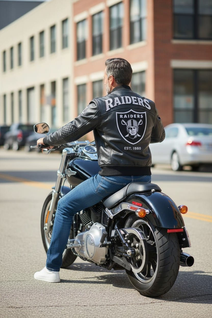 Thumbnail: Raiders Leather Jacket