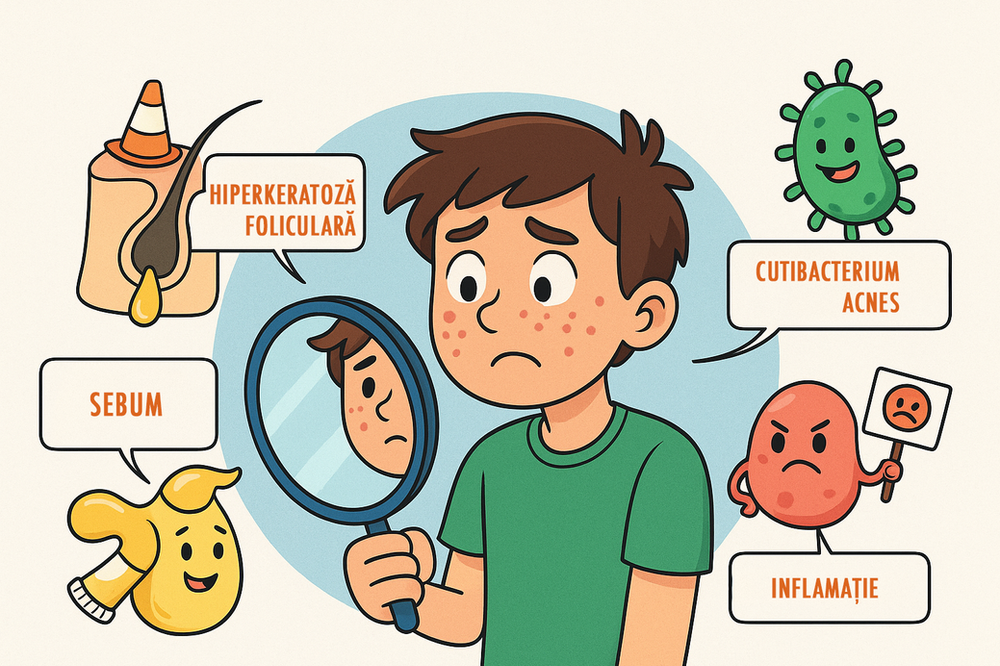 Acneea vulgară: cauze și tratament