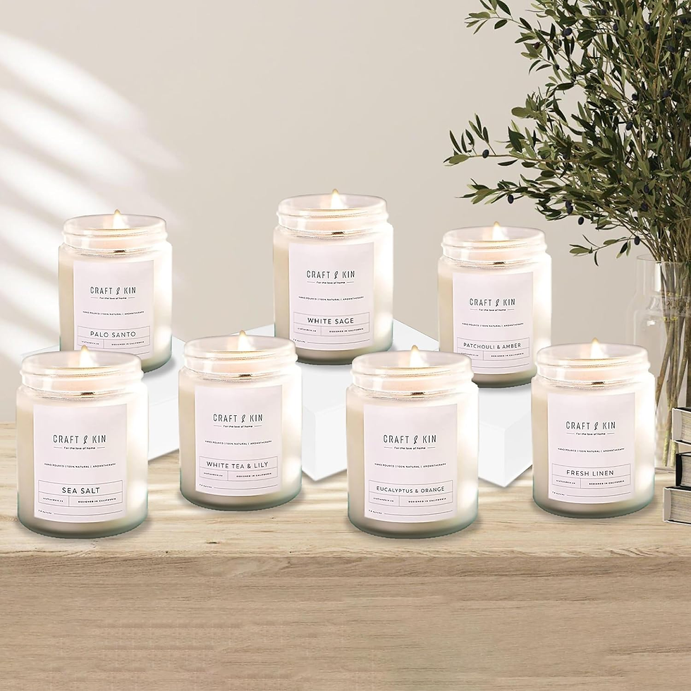 Thumbnail: Patchouli & Amber Scented Candle | 8 Oz, 45-Hour Long Lasting | Classic Soy with