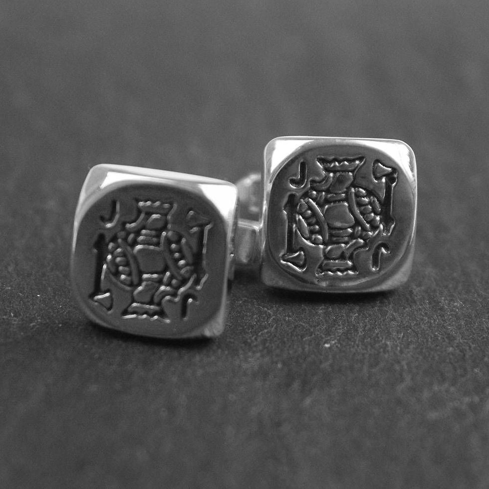 Jack the Lad sterling silver cufflinks