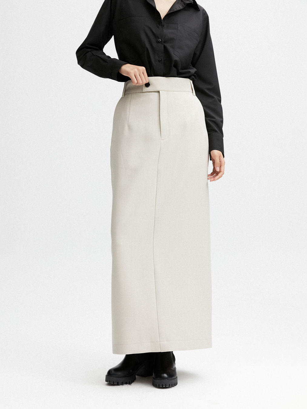 Day skirt : Tailored long-maxi skirt