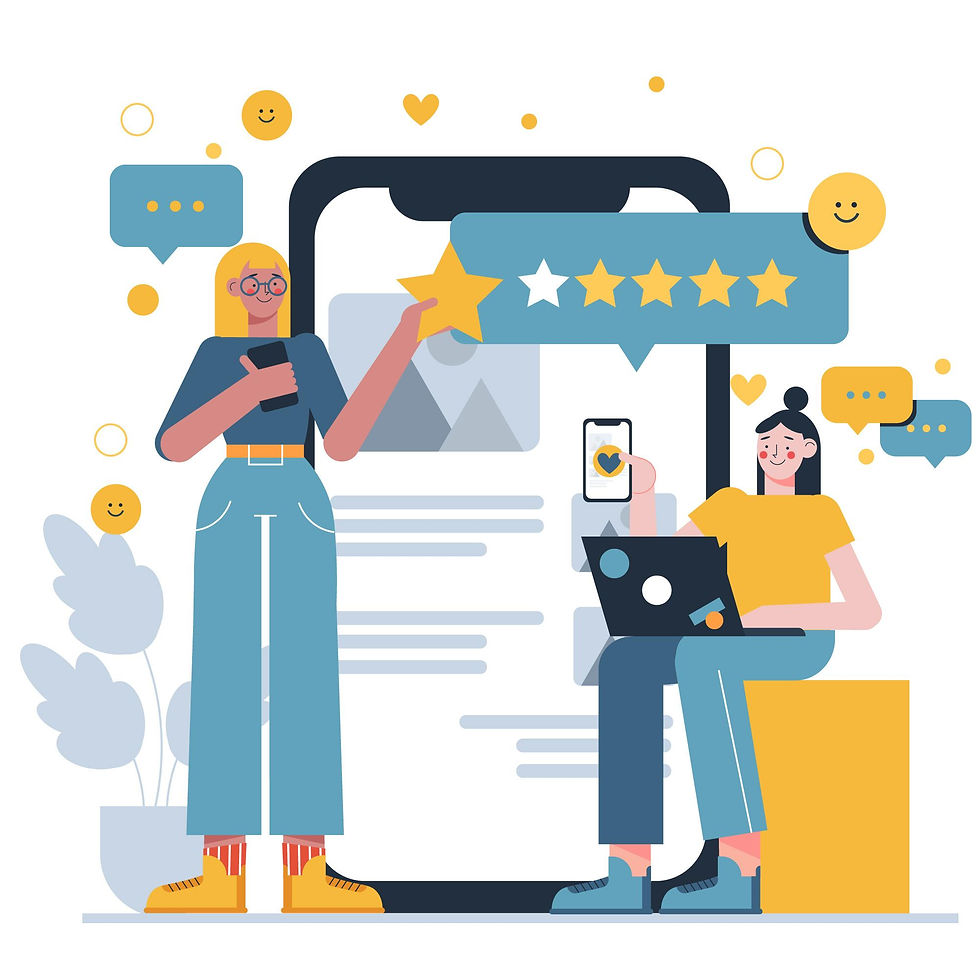 Ensure your clients know where to leave their 5-star reviews!