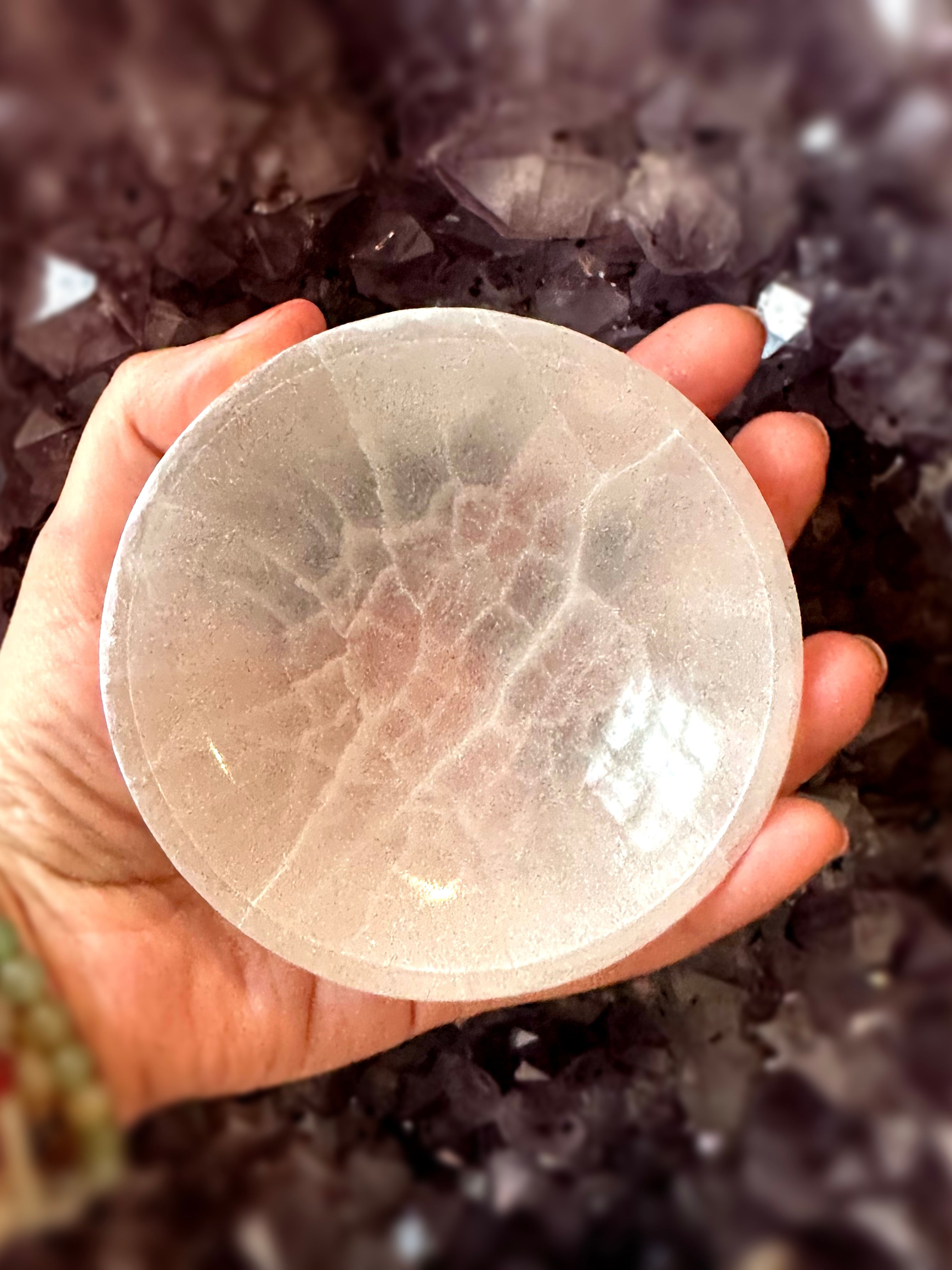 Selenite Crystals Charging Bowl