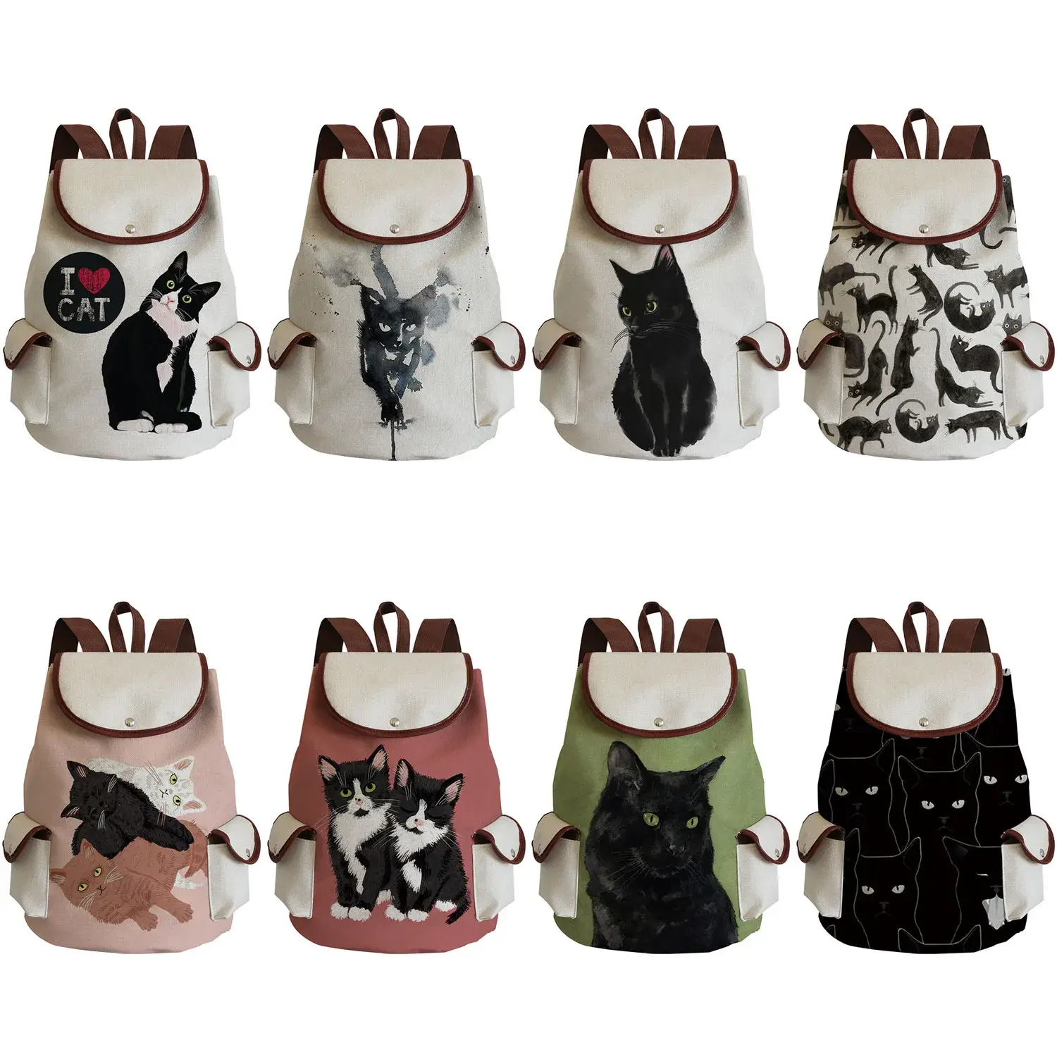 New Large Schoolbag Cartoon Cat