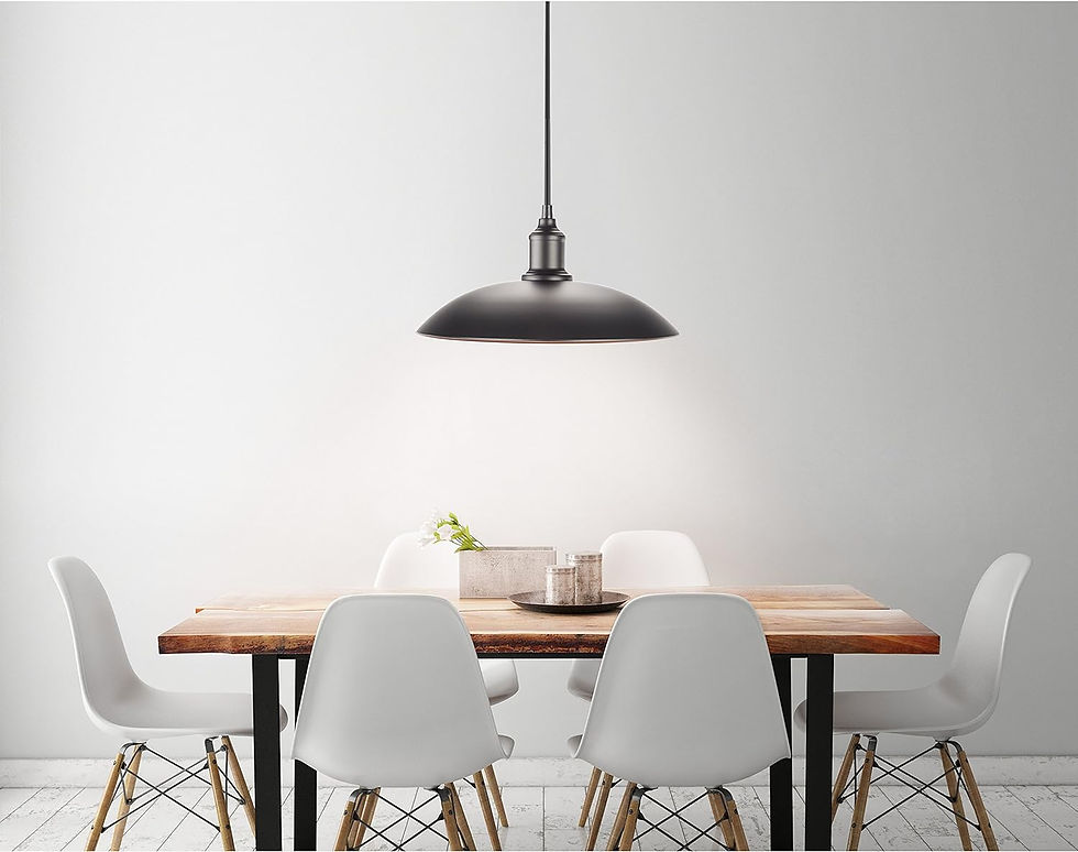 Smartwares Lampada a Sospensione Stile Industriale E27, 60 W, Nero, 32 x 32 x 110 cm