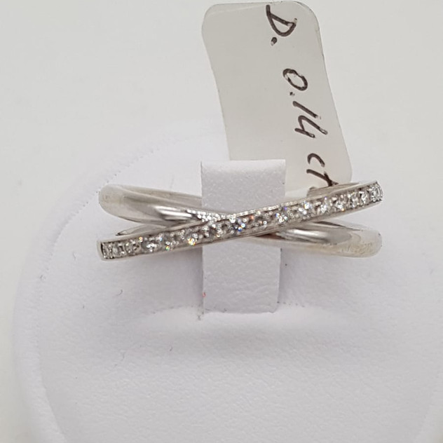 Anello oro 750 gr 5.02 - diamanti 0.14 ct - EURO 320