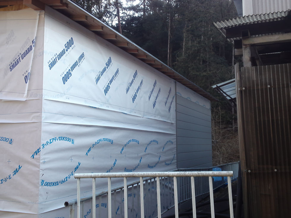 サイディング作業