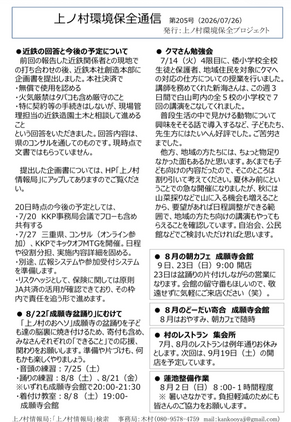 通信　第205号 2026/07/26