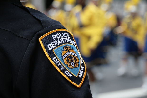 Police Badge Close-Up