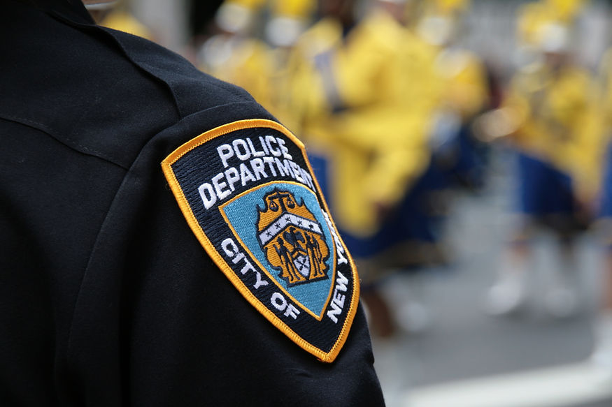 Police Badge Close-Up