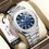 Thumbnail: Original Poedagar Nautilus Steel Men Watch (Blue)