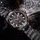 Thumbnail: Original Naviforce 9161 Black Stainless Steel Men Watch