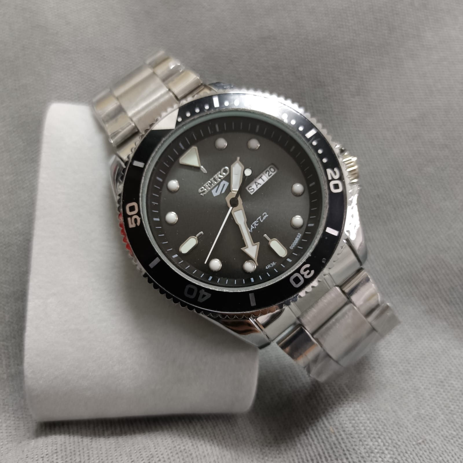 Seiko 5 SRPD Black Steel Men Watch
