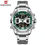 Thumbnail: Original Naviforce 9201 Analog Digital Steel Men Watch (Green)