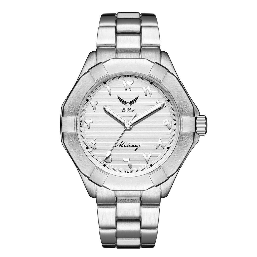 Original Buraq Mikraj Jawi Tawaf Steel Men Watch (Anti-clockwise Movement)