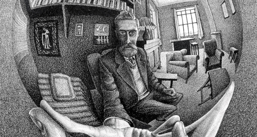 Escher, Mano con una sfera riflettente (1935)