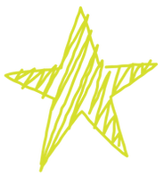 Lime green star