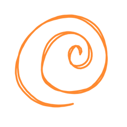 Orange swirl